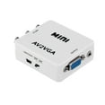 thumbnail image 4 of Adaptador Irfora Adaptador AV a VGA 1080P HD Mini VGA Convertidor ABS Shell Video Converter para STB / Computadora (Blanco) Irfora Adaptador, 4 of 7