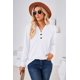 thumbnail image 2 of 1uds-Camiseta suelta con cuello en V-Blanco-L, 2 of 8