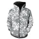 thumbnail image 1 of Sudadera con capucha y cremallera para hombre, diseño de copos de nieve de invierno, moda 2024, gran oferta, chaquetas de gran tamaño con capucha, informal, estampado 3D, ropa de calle unisex, 1 of 6