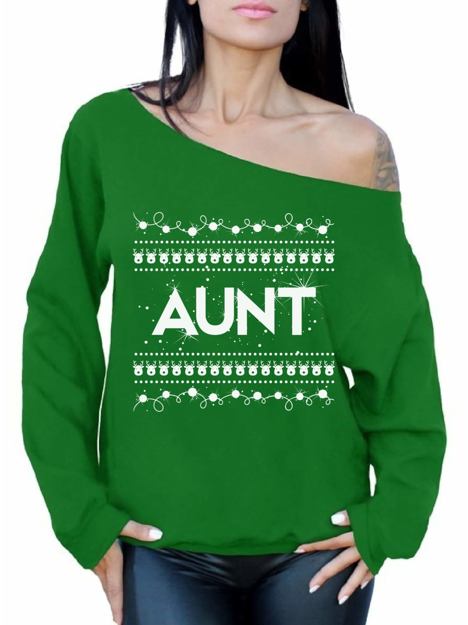 Santas Favorite Auntie Sweater Best Gift for Aunt On Christmas