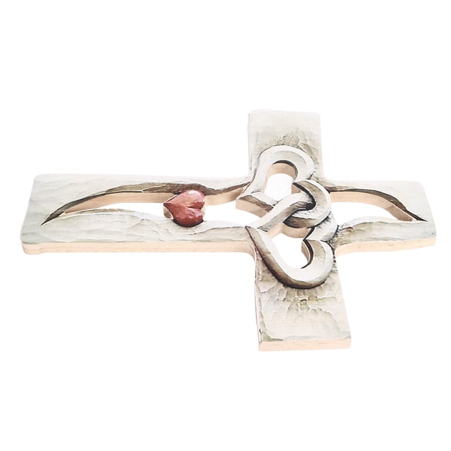 Cruz De Madera, Resistente A La Decoloración, Decoración De Corazones Entrelazados, Cruz De Madera Tallada Segura E Inodoro Para Oficina Para Sala De Estar ANGGREK Otros
