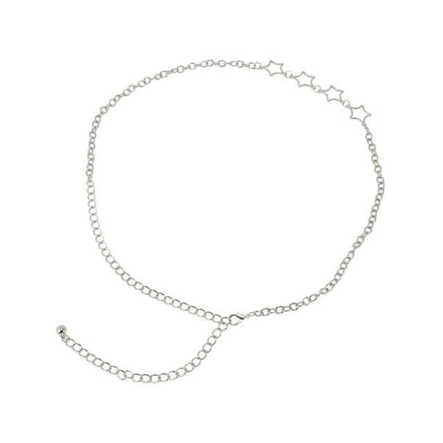 Cadenas de cintura ajustables para mujeres, tono plateado, 1 pieza de Bargains Únicos