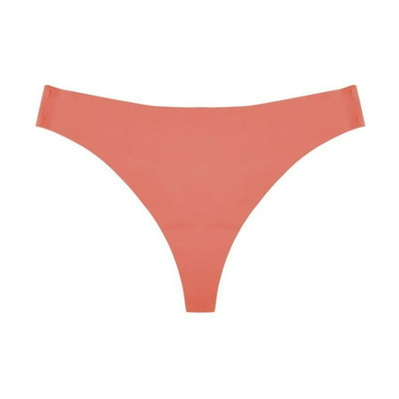 Red Women s Panties Women s Solid Cotton Seamless T Pants Ice Silk Low Waist Underpants