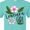 thumbnail image 4 of Inktastic Louisiana Girl Magnolia Flowers and Leaves T-Shirt, 4 of 5