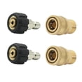 thumbnail image 1 of 2 Establecer vadora A Presión De Liberación Rápida M22 / 14 A 1/4 Brass Connector Sunnimix Adaptador de manguera de lavadora a presión, 1 of 8