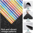 thumbnail image 3 of Colorful Striped Checkered Pattern Kitchen Rugs Sets Of 3,Kitchen Runner Rugs Non Skid Washable,Decorative Kitchen Floor Mats for Kitchen,Sink,Laundry,17"x30"+ 17"x47" + 17"x59", 3 of 6
