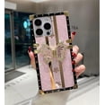 thumbnail image 3 of Case for iPhone 16,Glitter Kickstand Cute Luxury Bling Sparkly Rhinestone Butterfly Foldable Stand Elegant Shockproof Women Girl Phone Case for iPhone 16,6.1 inch 2024 (Pink), 3 of 7
