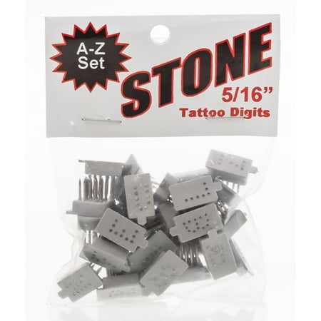 Stone Manufacturing Tattoo Letter Set A Z Small  (Best Small Male Tattoos)