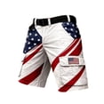 thumbnail image 5 of Casual Shorts for Men Men's Patriotic Independence Day Print Cargo Pants Outdoor Work Utility Trousers for Hiking Camping Adventure and Travel Red L, 5 of 5