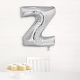 thumbnail image 3 of Foil Big Letter Balloon, Z, 34 in, Silver, 1ct, 3 of 4