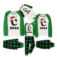 thumbnail image 2 of Pijamas familiares con estampado de cuadros navideños de moda, mono de bebé, monos de poliéster para bebé, 2 of 4