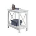 thumbnail image 3 of Pemberly Row Contemporary Wood Chairside End Table with Shelf in White, 3 of 5