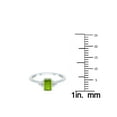 thumbnail image 4 of SZUL Women's Peridot and Diamond Regal Ring in 10K White Gold, 4 of 6