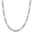 thumbnail image 1 of Sterling Silver 7.5mm Figaro Anchor Chain (Weight: 39.5 Grams, Length: 20 Inches), 1 of 4