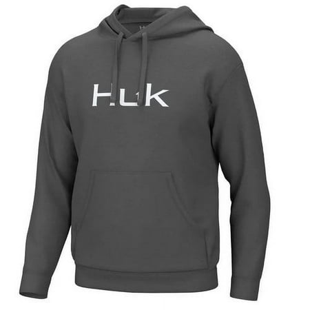 HUK Performance Fishing Huk D Up Logo Hoodie – Men s Volcanic Ash 2XL H130009