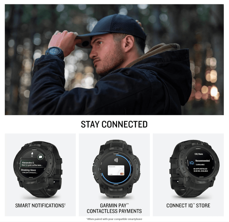 Garmin Instinct 3 Tactical Edition, 50mm, AMOLED Display
