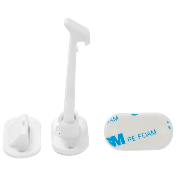 VEVOR Cabinet Latch Locks, 12 Pack Child Safety Cabinet Locks, No Drilling or Tools Required Adhesive Cabinet Latch, Invisible Baby Proofing Child Proof Cabinet Locks for Drawers and Cabinets, White