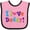 Pink and Black, variant on Inktastic I Love Daddy Girls Girls Baby Bib