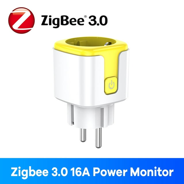 Zigbee Prise Intelligente 16A UE Bluetooth Fonctionne avec Alexa Google Home Tuya Application Télécommande Moniteur Temps Énergie pour Prise Électrique