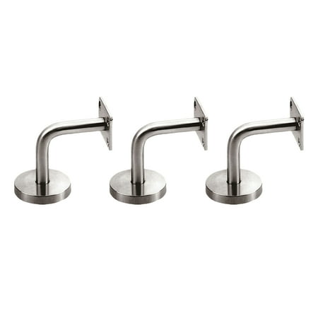 

3pcs Professional Solid Stainless Steel Handrail Wall Mounted Brackets Supports