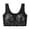 Dark Gray, variant on Wireless Bras for Women No Underwire Plus Size Lace Push Up Seamless Bra Size XXXL