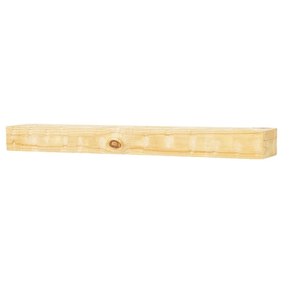 Country Living Bodie 60 inch Hand-Hewn Fireplace Mantel Shelf - Matte Clear