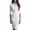 White, variant on Women's Fall Long Sleeve Bodycon Work Dress Lapel Button Up Formal Dress Midi Business Office Sheath Pencil Dress White