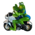 thumbnail image 2 of Decoraciones De Jardín, Ranas, Motociclistas, Regalos, Adornos Verdes Speravity HA035688-00, 2 of 6
