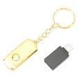 thumbnail image 5 of Unidad flash USB Velocidad de transferencia rápida Unidad USB 2.0 con adaptador USB a tipo C para tableta portátil Oro 8GB, 5 of 5