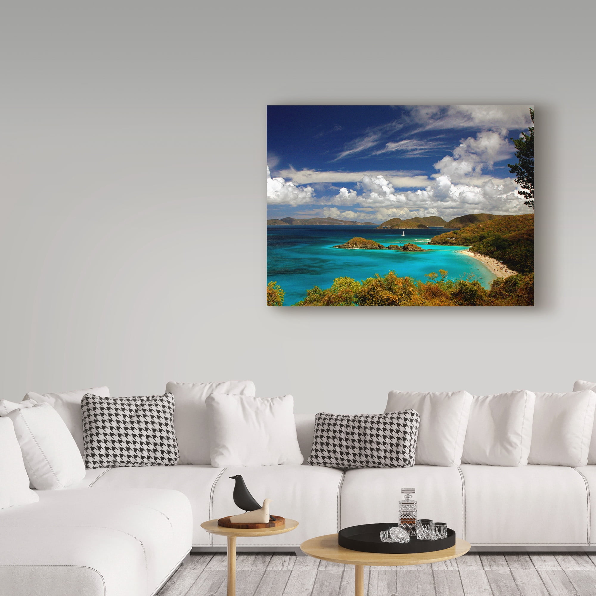 Trademark Fine Art 'Trunk Bay' Canvas Art by J.D. Mcfarlan
