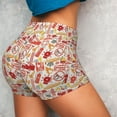 thumbnail image 4 of Qekee Firefighter Icons Women Workout Shorts, Sports shorts, Scrunch Butt Lifting Gym Shorts, Breathable Soft - X-Large, 4 of 9