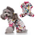 thumbnail image 4 of Pijamas de poliéster para mascotas monos cálidos para perros de invierno suave (Multicolor L) Sywqhk Libre de BPA, 4 of 9