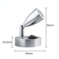 thumbnail image 1 of Dc 12v 1wspot Luz de lectura Rv Caravan Camp Boat Lámpara de noche de pared Boat Home Trailer Interiorbedside Spotlight Manguera universal Spotlight Surface, 1 of 2