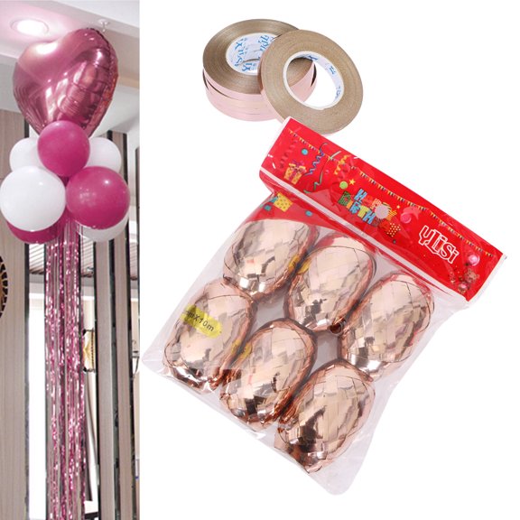 COSMOBETTY 12Pcs Curling Rose Gold Ribbon for Florists Wedding Planners Party Favor Bags 10m Each