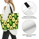 thumbnail image 3 of Balery Avocado Bolsa Tote Estilo Estético con Cremalleras, Bolsa de Hombro, Bolsa de Compras Grande y Plegable, 3 of 8