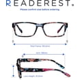 thumbnail image 4 of Readerest Blue Light Blocking Reading Glasses Floral 075 Magnification, 4 of 6