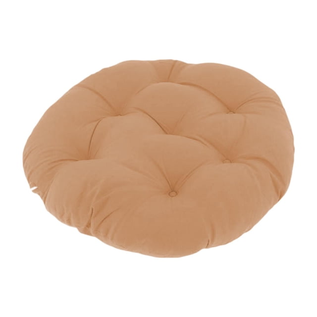 Cojín colgante para silla de huevo, cómodo, 50 cm, decorativo, ligero y redondo. Caqui