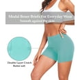 thumbnail image 2 of wirarpa Women's Boyshorts Underwear Anti-chafing Modal Boxer Briefs 4 Pack Yellow Green Purple Orange 3X-Large, 2 of 5