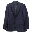 thumbnail image 1 of Trussini Men's Blue/ Green Windowpane Suit - 38 US / 48 EU, 1 of 3
