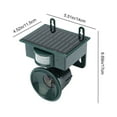 thumbnail image 2 of Maytalsory Solar Powered for Sonic Animal Repellent Sensor Bird Repeller Scarer Owl Deterrent Frighten Wild Animals Outdoor, 2 of 6