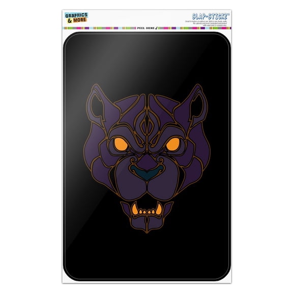 Black Panther Leopard Jaguar Face Tribal Home Business Office Sign