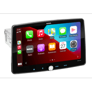 Sound Storm Laboratories SDML10ACP Single DIN Car Stereo System, 10.1 Inch Detachable Touchscreen, Apple CarPlay, Android Auto, Bluetooth, RGB