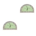 thumbnail image 2 of Youkk Bathroom Rugs Water Absorbent Floor Bath Mat Carpet Windbell Semicircle 40x60cm 2Set, 2 of 6