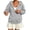 Gray, variant on Women Lightweight Zip Up Hoodie Oversized Multicolor Cotton Jacket Long Sleeve Kangaroo Pocket Outerwear for Spring Autumn Outings Gray 3xL