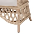 thumbnail image 6 of bali & pari Florence Bohemian Ivory Braided Rattan Arm Chair, 6 of 6