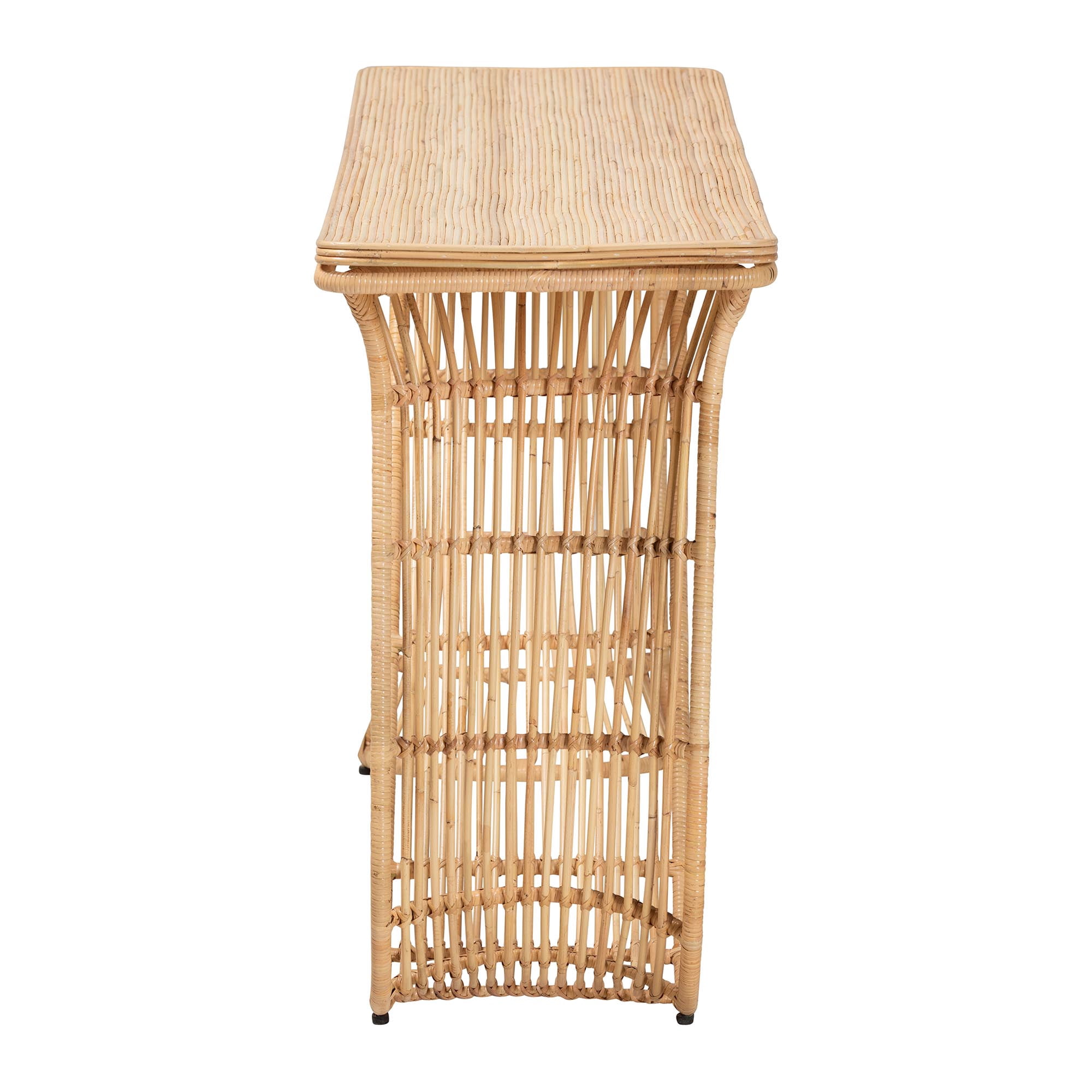 bali & pari Araceli Boho Console Table, Light Honey