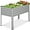 Moonlight Gray, variant on QISHENSHUI 48x24x30in Galvanized Raised Garden Bed, Metal Elevated Planter Box, Vegetable Garden for Backyard, Patio, Balcony - Beige