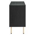 thumbnail image 3 of Storage Display Accent Cabinet, Black, Wood, Living Office Kitchen Hospitality Restaurant, Modern Contemporary HB34515, 3 of 9