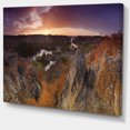 thumbnail image 2 of Rural Autumn Sunset Panorama - Landscape Canvas Art Print, 2 of 4