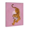 thumbnail image 4 of Stupell Industries Preppy Roaring Tiger Animals Painting Wrapped Canvas Art Print Wall Art, 24 x 30, 4 of 8